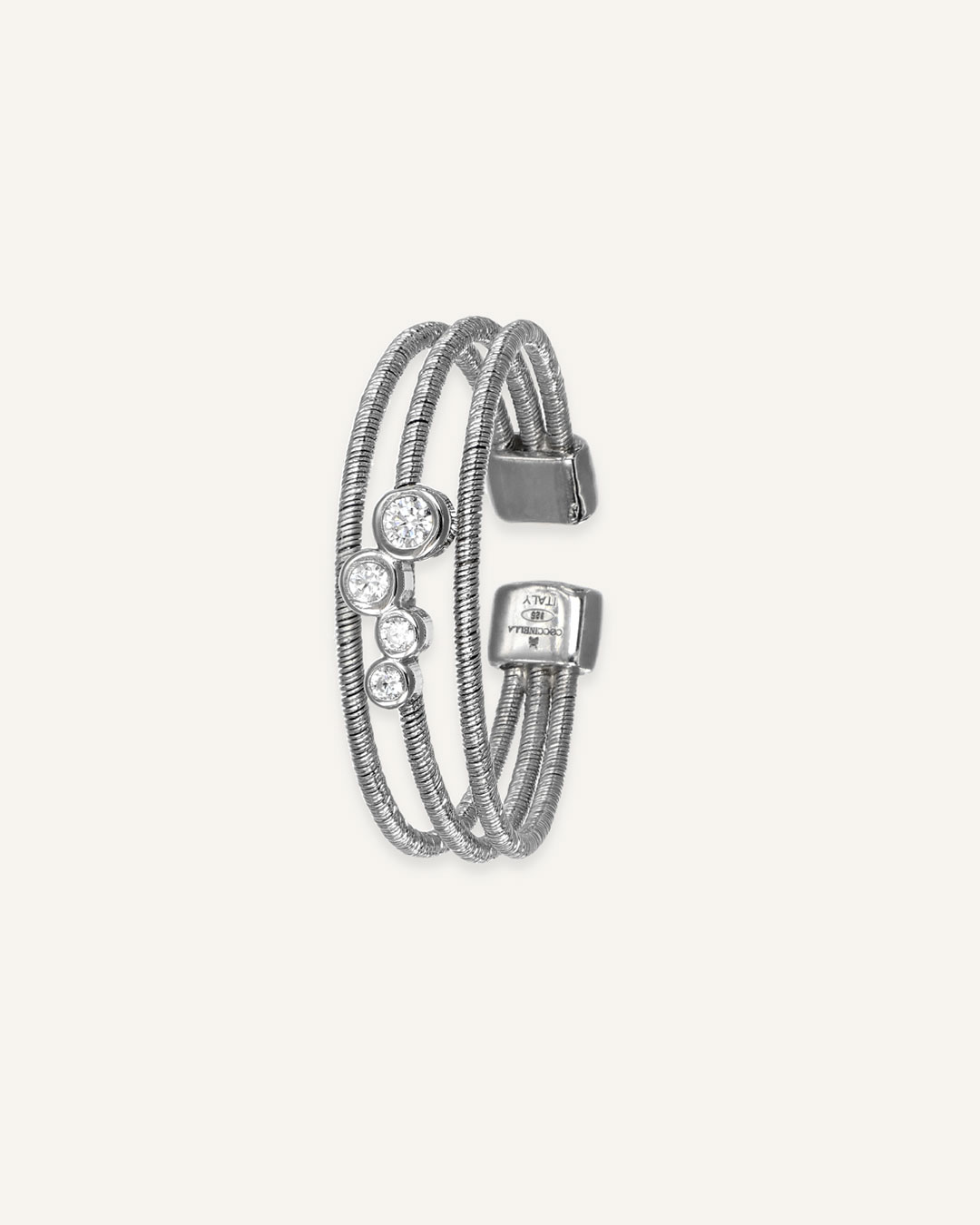 Otvoreni prsten sa cirkonima