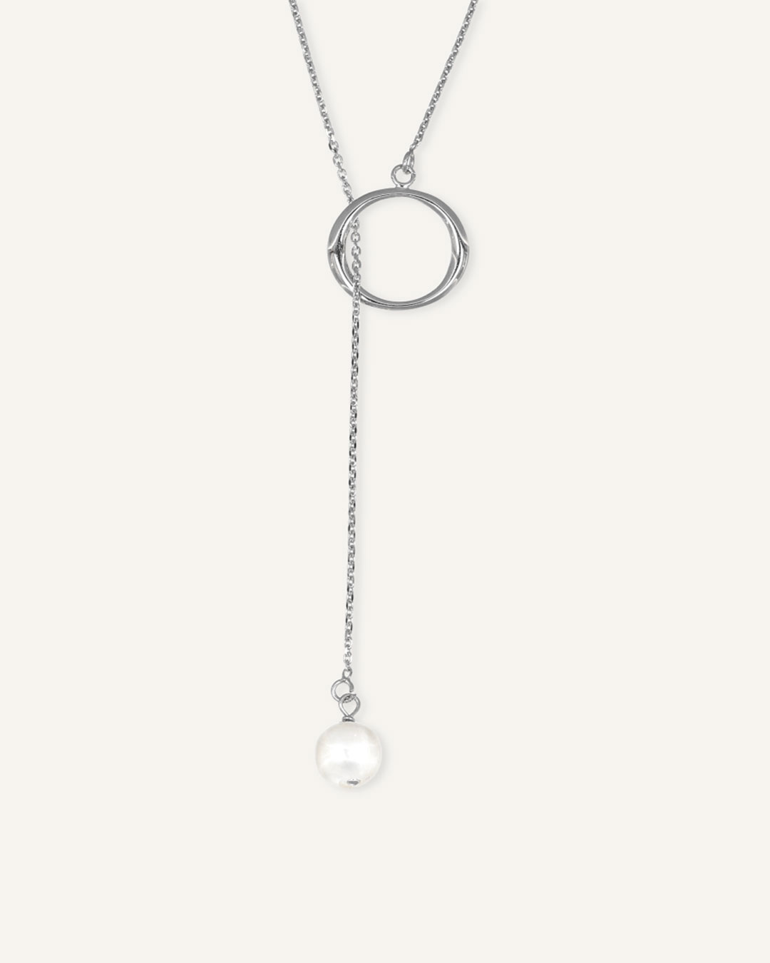 Ogrlica bez kopčanja sa biserom