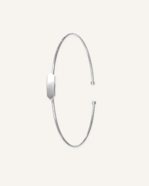 Halka narukvica sa izduženom pločicom