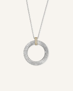Ogrlica sa krugom i cirkonima