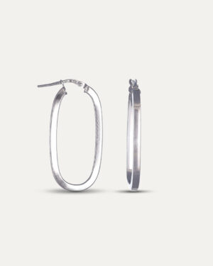 Ovalne viseće naušnice