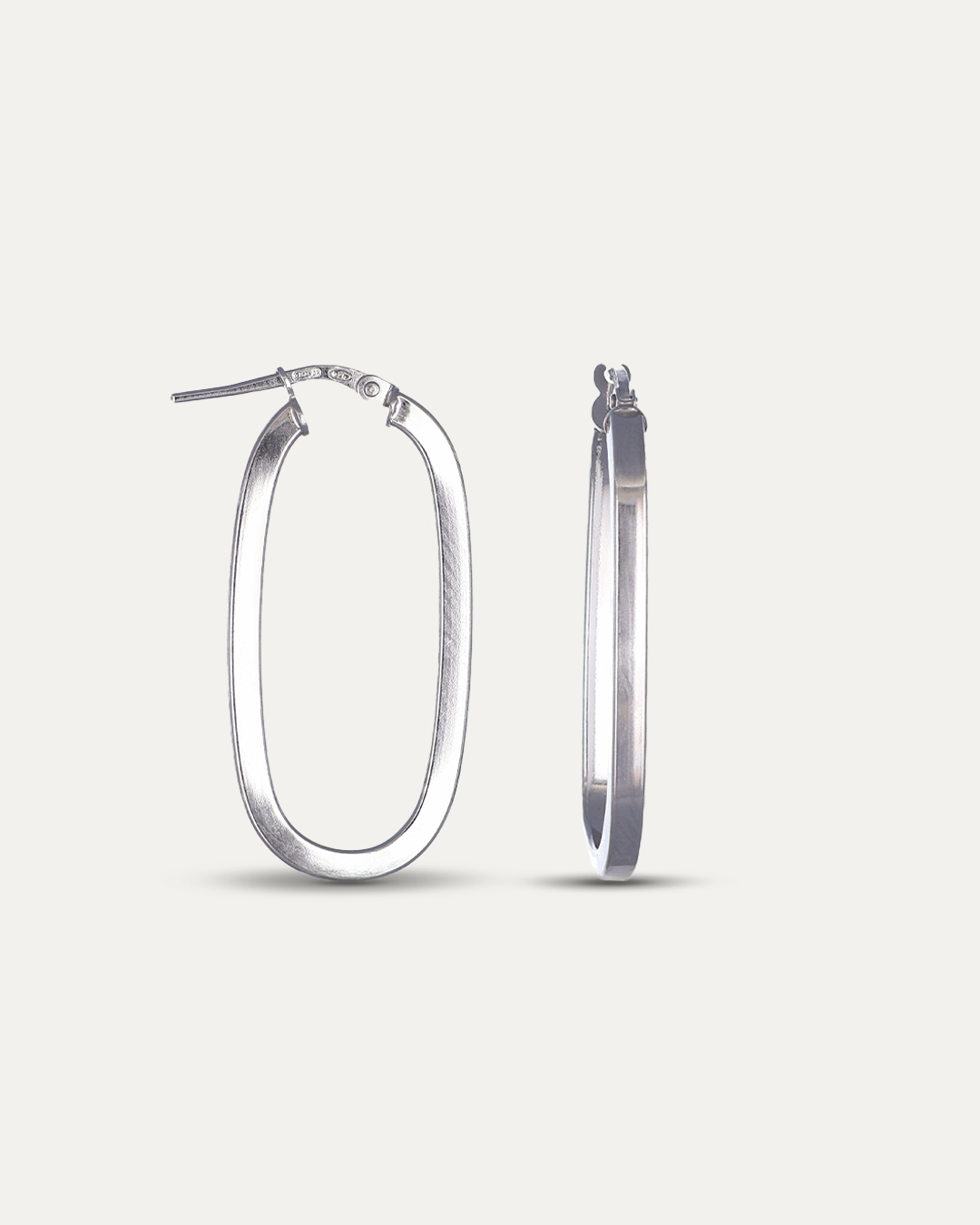 Ovalne viseće naušnice