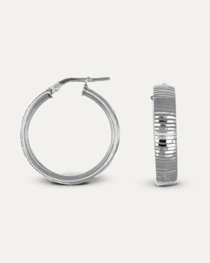 Naušnice sa teksturiranim linijama