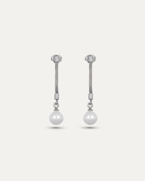 Naušnice sa visećim biserom