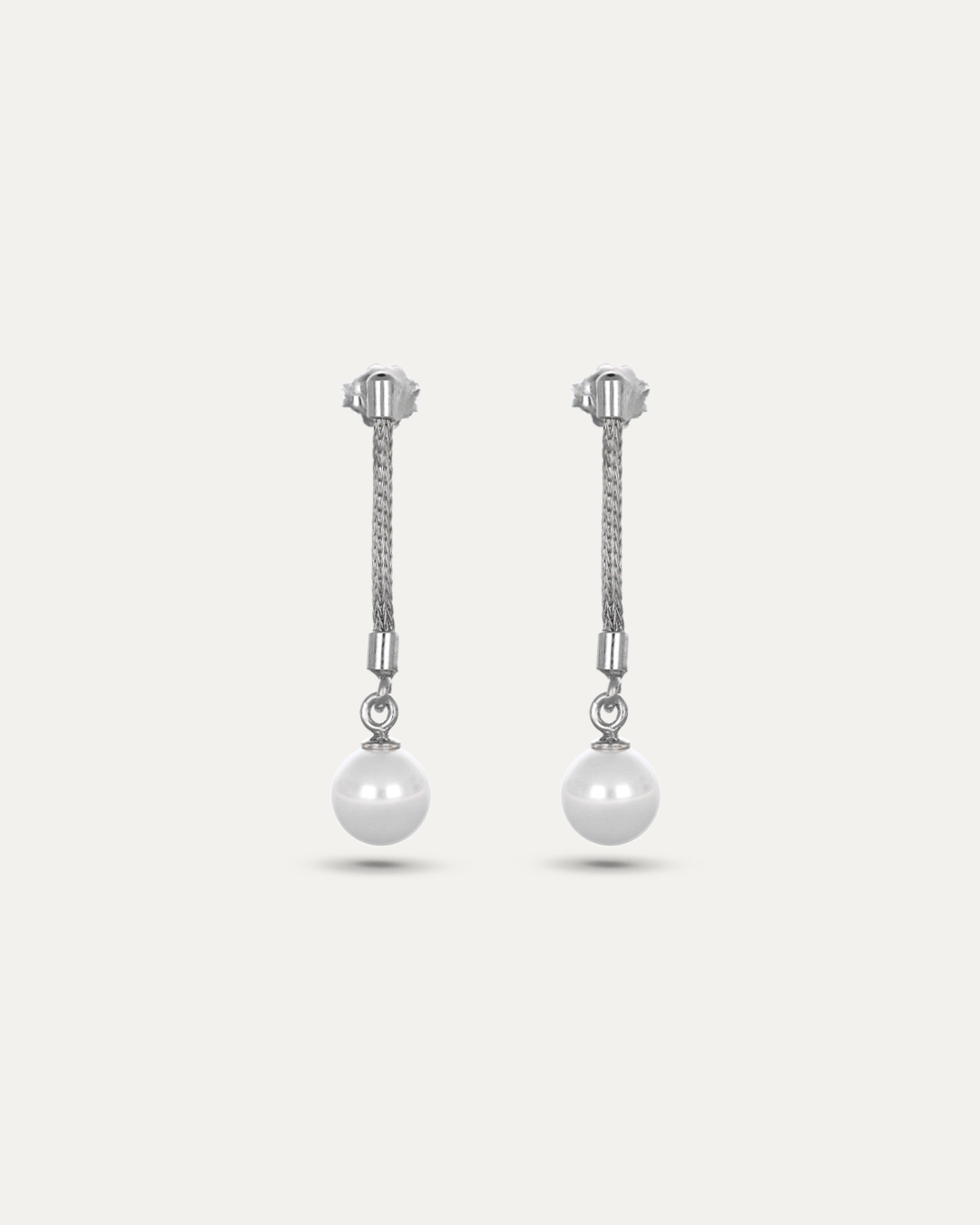 Naušnice sa visećim biserom