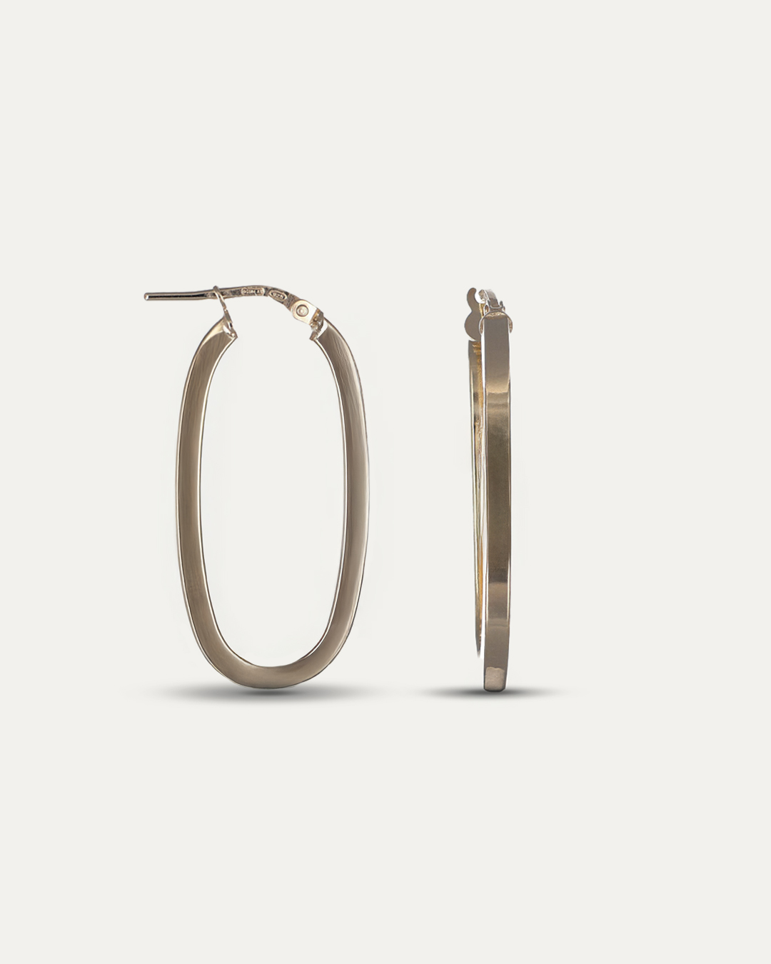 Ovalne viseće naušnice